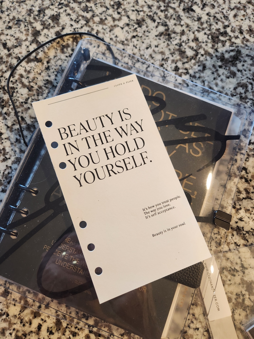 Personal Size Cardstock Beauty Dash